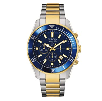 Bulova Men's 98B230 Marine Star Chronograph Japanese Quartz Two Tone Watch